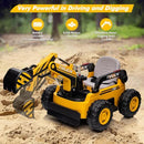 12V Kids Ride-On Excavator Truck with Remote Control and Electric Digging Arm Magic Cars 4