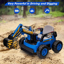 12V Kids Ride-On Excavator Truck with Remote Control and Electric Digging Arm Magic Cars 9