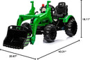 12V Kids Ride-On Excavator with Working Arm and Safety Belt Magic Cars 11