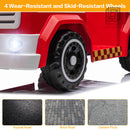 12V Kids Ride-On Firefighter Truck Toy with Fire Gun, Shovel, Loudspeaker, and Music Magic Cars 4