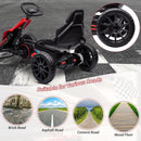 12V Kids Ride-On Go Kart with Adjustable Seat, 2.8 MPH Drifting Car, 66 lbs Capacity, 35W Motor, Red Magic Cars 5