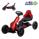 12V Kids Ride-On Go Kart with Adjustable Seat, 2.8 MPH Drifting Car, 66 lbs Capacity, 35W Motor, Red Magic Cars Variant 0