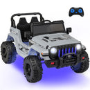 Gray 12V Ride-On Jeep for Kids with 2.4G Remote Control and LED Lights Magic Cars Variant 0