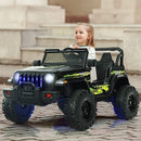 12V Kids Ride-On Jeep Car with 2.4G Remote Control in Black and Green Magic Cars 1