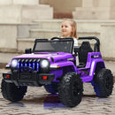 12V Kids Ride-On Jeep Car with 2.4G Remote Control in Purple Magic Cars 1