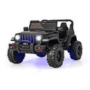 12V Kids Ride-On Jeep Car with 2.4G Remote Control Solid Black Magic Cars 2