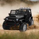 12V Electric Ride-On Jeep with Remote Control for Kids Ages 3-8 Black Magic Cars 1