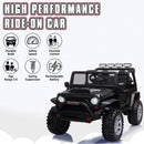 12V Electric Ride-On Jeep with Remote Control for Kids Ages 3-8 Black Magic Cars 4