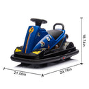 12V Kids Ride-On Motor Bumper Car with 360-Degree Rotation, Four Wheels, and Waterfall Lights Magic Cars 1