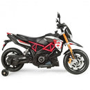 12V Kids Ride-On Licensed Motorcycle with Sounds and Music, Red Magic Cars 2
