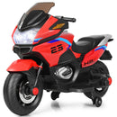 12V Electric Kids Ride-On Motorcycle with Training Wheels and Lights Red Magic Cars 0