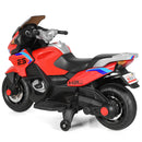12V Electric Kids Ride-On Motorcycle with Training Wheels and Lights Red Magic Cars 11