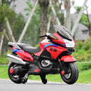 12V Electric Kids Ride-On Motorcycle with Training Wheels and Lights Red Magic Cars 2