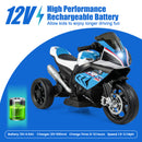 12V Kids Ride-On Motorcycle with LED Headlights and Non-Slip Wheels Blue Magic Cars 6