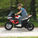 12V Kids Ride-On Motorcycle with Bright LED Headlights and Non-Slip Wheels Red Magic Cars 3