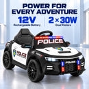 12V Electric Police Car for Kids with 2.4GHz Parental Remote Control Magic Cars 2