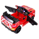 12V Battery-Powered Kids Ride-On Police Car with Remote Control 4-Wheeler Truck Magic Cars 11