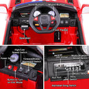 12V Battery-Powered Kids Ride-On Police Car with Remote Control 4-Wheeler Truck Magic Cars 8