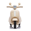 Beige 12V Three-Wheel Kids Scooter with LED Lights and Bluetooth Music for Ages 3-6 Magic Cars 23