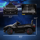 12V Kids Electric Ride-On Car with Remote Control, Soft Start, LED Lights, and Music Magic Cars 2
