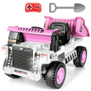 12V Kids Electric Ride-On Dump Truck with Remote Control and Power Wheels Magic Cars 14