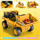 12V Kids Electric Ride-On Dump Truck with Remote Control and Power Wheels Magic Cars 4