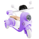 12V Kids Electric Ride-On Moped Motorcycle 2-Seater with Bluetooth and LED Lights Magic Cars Variant 0
