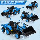12V Kids Electric Ride-On Tractor and Bulldozer Vehicle with Trailer and Music Magic Cars 13