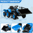 12V Kids Electric Ride-On Tractor and Bulldozer Vehicle with Trailer and Music Magic Cars 15