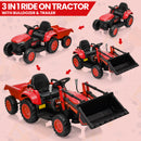 12V Kids Electric Ride-On Tractor and Bulldozer Vehicle with Trailer and Music Magic Cars 18