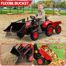 12V Kids Electric Ride-On Tractor and Bulldozer Vehicle with Trailer and Music Magic Cars 19