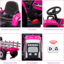 12V Electric Kids Ride-On Tractor Car with Trailer and Remote Control Magic Cars 1