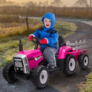 12V Electric Kids Ride-On Tractor Car with Trailer and Remote Control Magic Cars 6