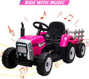 12V Electric Kids Ride-On Tractor Car with Trailer and Remote Control Magic Cars 8