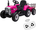 12V Electric Kids Ride-On Tractor Car with Trailer and Remote Control Magic Cars Variant 0