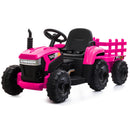 12V Electric Ride-On Tractor with Trailer Battery Powered Toy Car for Toddlers Magic Cars 1