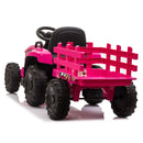 12V Electric Ride-On Tractor with Trailer Battery Powered Toy Car for Toddlers Magic Cars 7