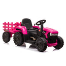 12V Electric Ride-On Tractor with Trailer Battery Powered Toy Car for Toddlers Magic Cars 8