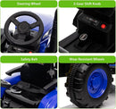 12V Electric Kids Ride-On Tractor Toy with Detachable Trailer and Remote Control Blue Magic Cars 5