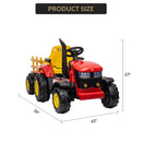 12V Electric Ride-On Kids Tractor with Trailer and Remote Control – Red Magic Cars 2