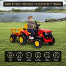 12V Electric Ride-On Kids Tractor with Trailer and Remote Control – Red Magic Cars 4