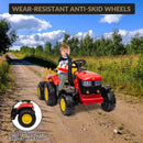 12V Electric Ride-On Kids Tractor with Trailer and Remote Control – Red Magic Cars 6