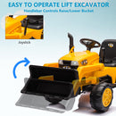 12V Electric Ride-On Kids Tractor Excavator with Battery, Remote Control, and Digging Handle Magic Cars 6