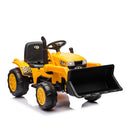 12V Battery-Powered Kids Ride-On Electric Excavator Tractor with Digging Handle Magic Cars 12