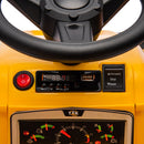 12V Battery-Powered Kids Ride-On Electric Excavator Tractor with Digging Handle Magic Cars 19
