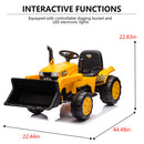 12V Battery-Powered Kids Ride-On Electric Excavator Tractor with Digging Handle Magic Cars 2