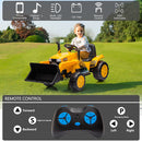 12V Battery-Powered Kids Ride-On Electric Excavator Tractor with Digging Handle Magic Cars 4