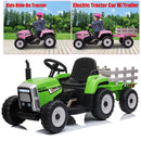 12V Electric Kids Ride-On Tractor with Trailer, Horn, and Remote Control Magic Cars 7