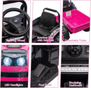 12V Electric Kids Ride-On Tractor Toy with Trailer and Remote Control in Pink Magic Cars 3