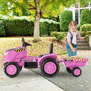 12V Kids Ride-On Tractor with Trailer and Remote Control for Toddlers Magic Cars 2